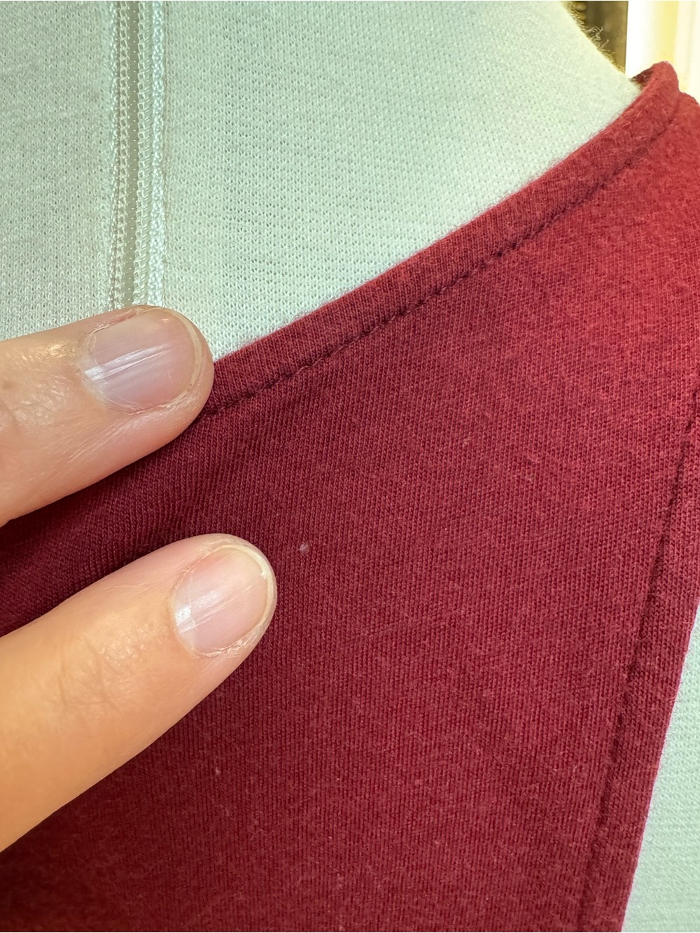 Free People Women's Wine Red Tie-Front Tank Dress - Picture 5 of 5